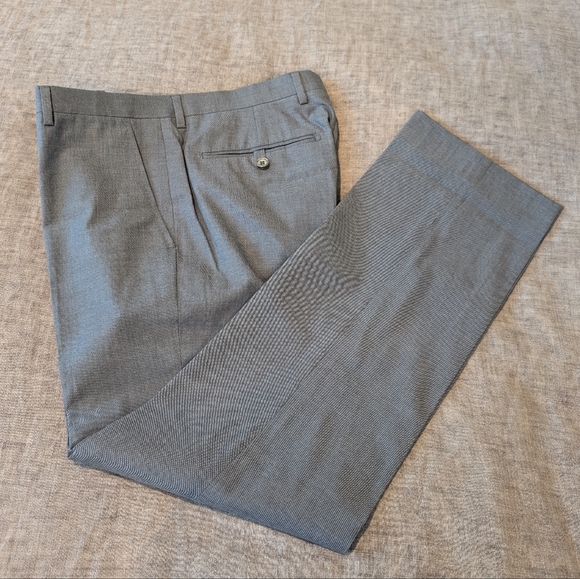 Men's Banana Republic Marzotto Slim Wool Suit Pant Gray Size W31 L30 - Picture 5 of 7